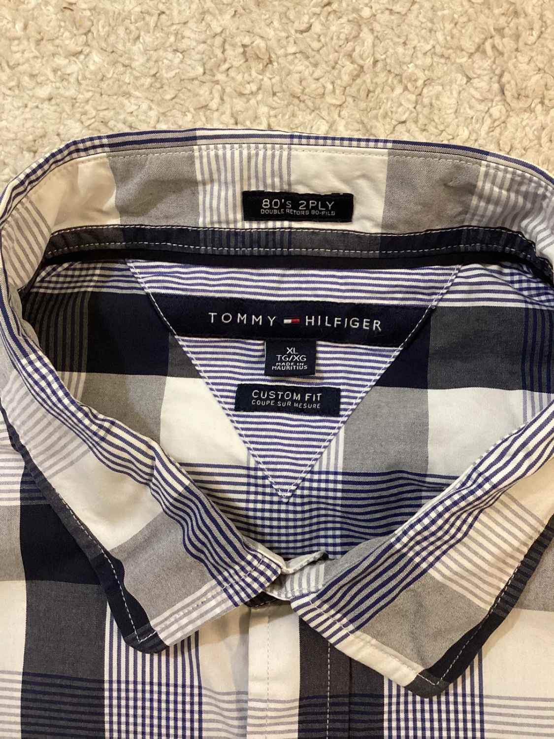 Chemise Tommy Hilfiger Vintage Custom Fit 80's - Carreaux - XLTG