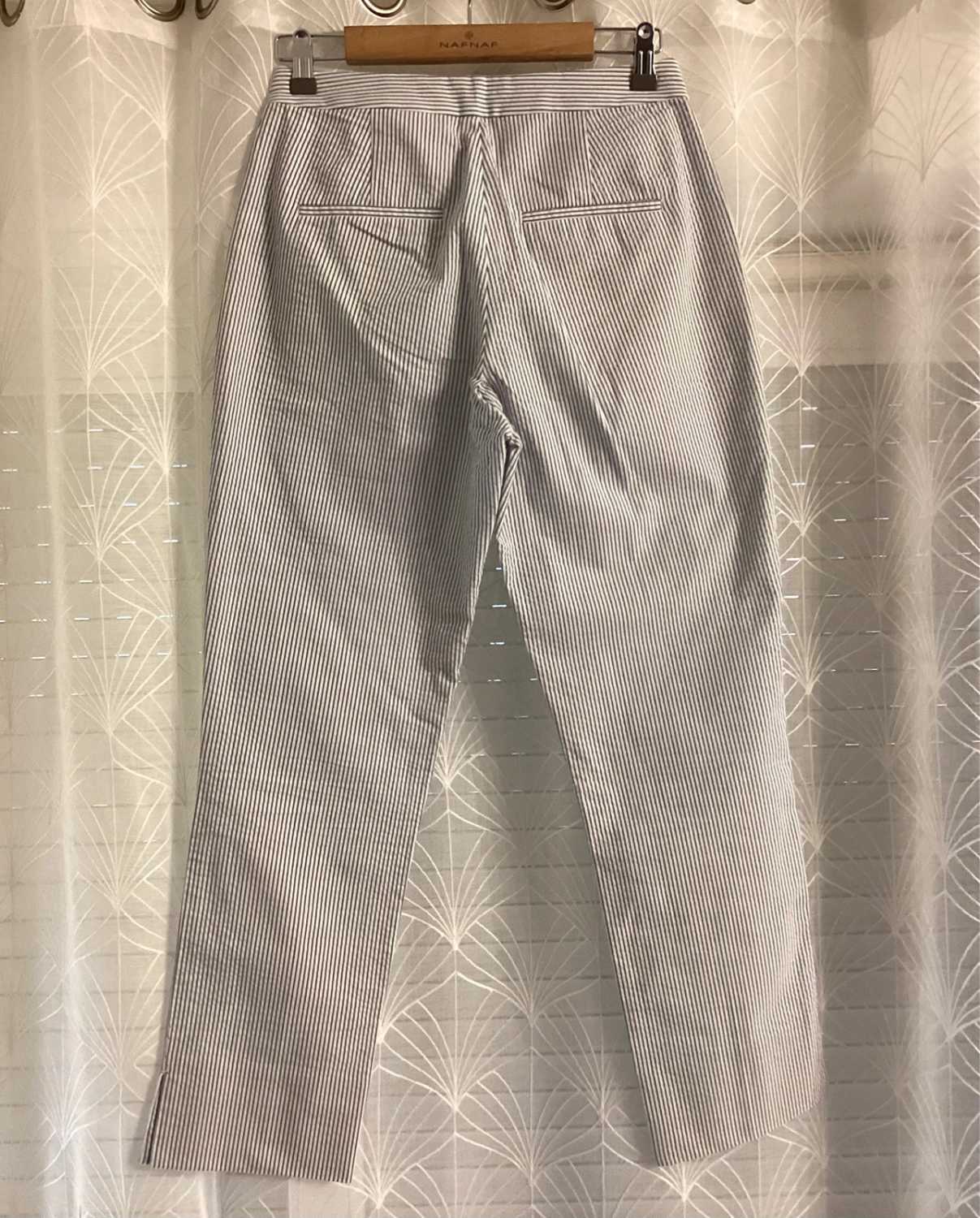 🌊 Chino à Rayures Polo Ralph Lauren - Blanc & Bleu Clair - Taille W26