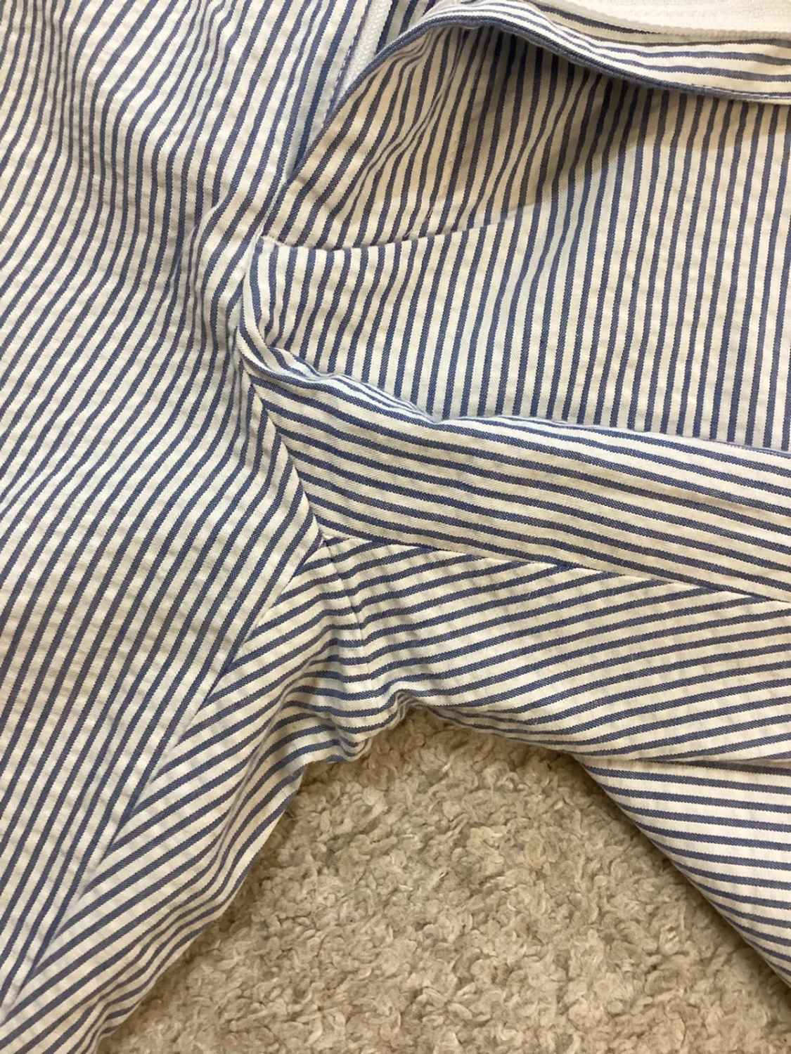 🌊 Chino à Rayures Polo Ralph Lauren - Blanc & Bleu Clair - Taille W26