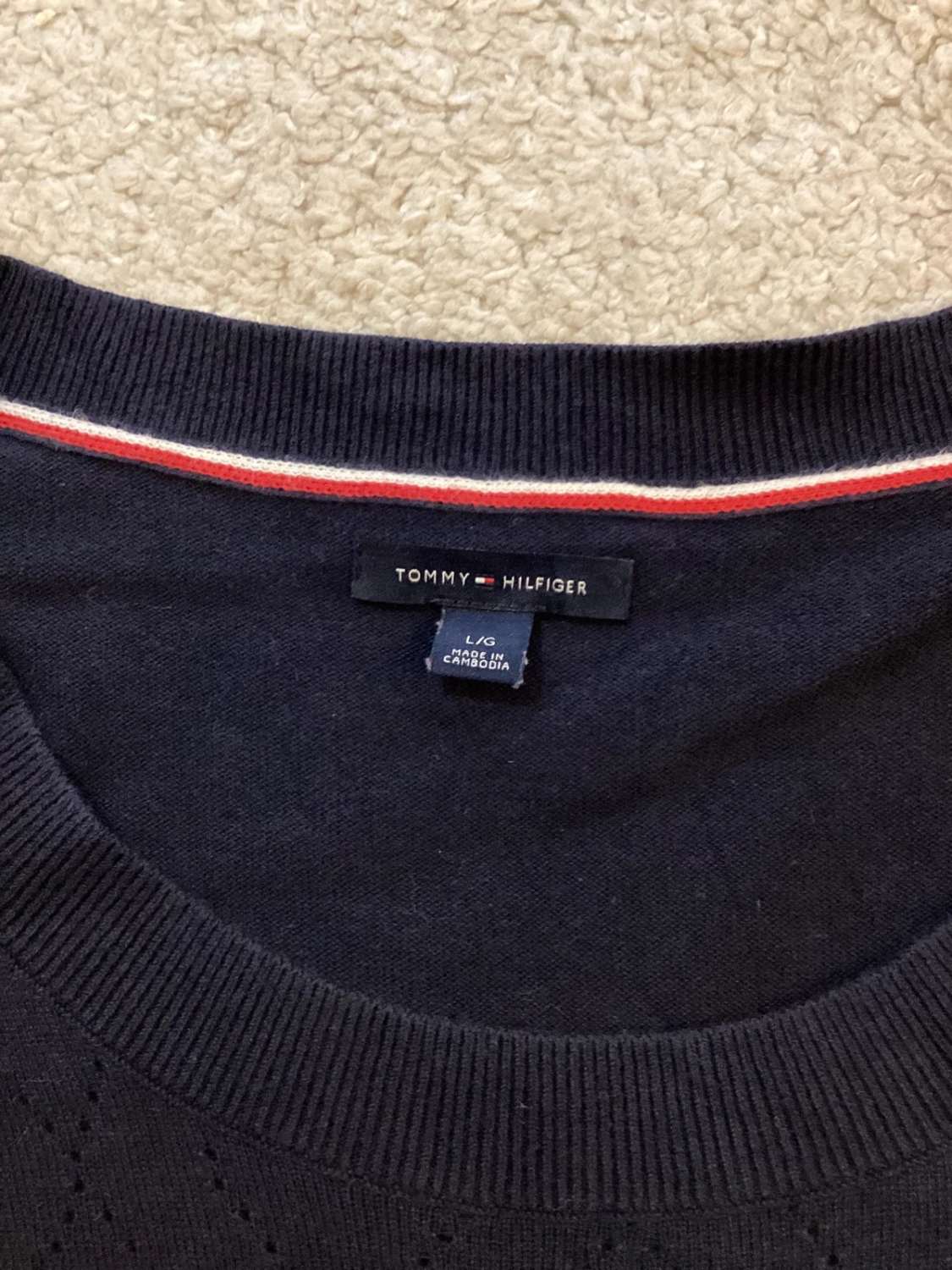 🔵 Sweat Tommy Hilfiger Femme - Marine - Taille L/G
