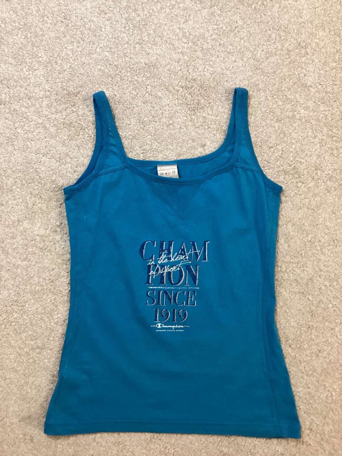 Débardeur Champion - Turquoise & Bleu - Taille M