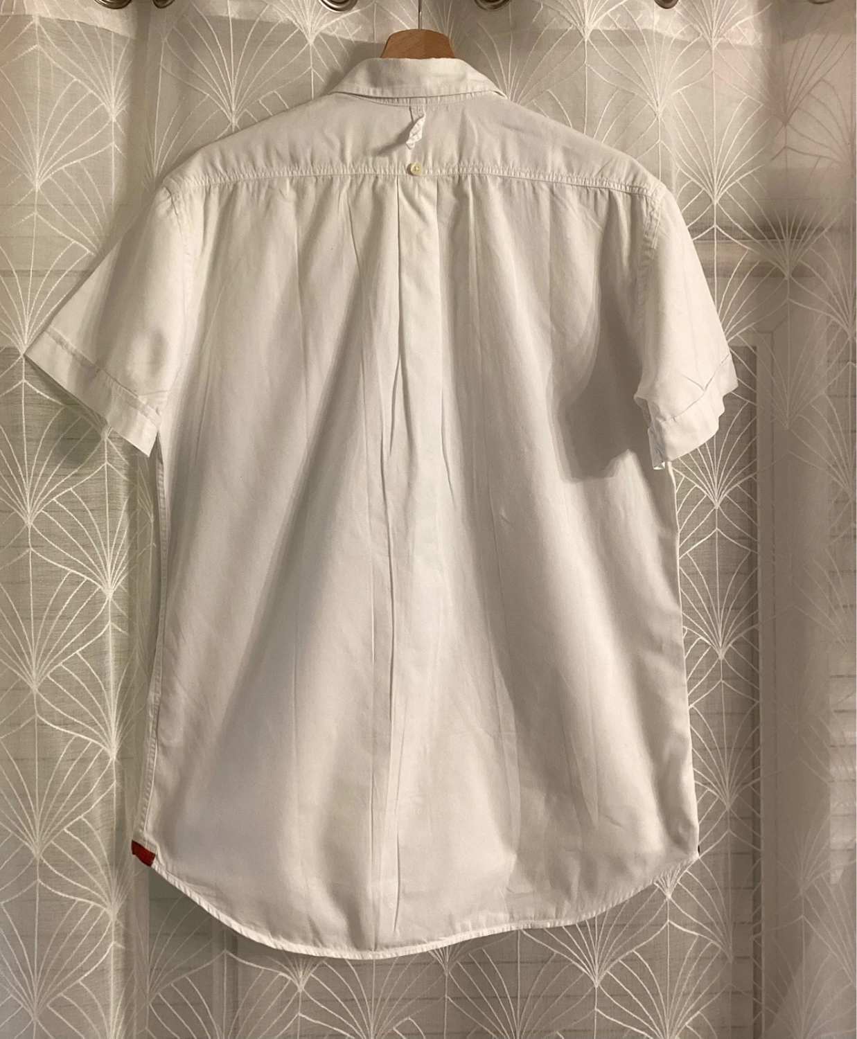 Camisa Woolrich Hombre - Blanco - Manga Corta - Talla M