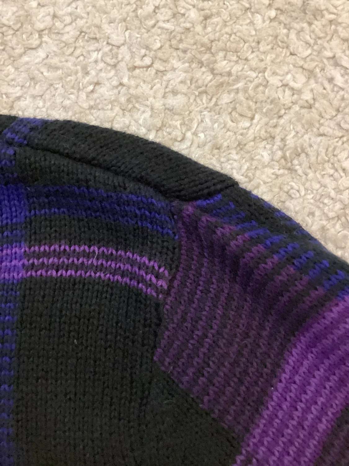 Sweat à Carreaux Lauren Ralph Lauren - Noir/Violet/Bleu - Taille M
