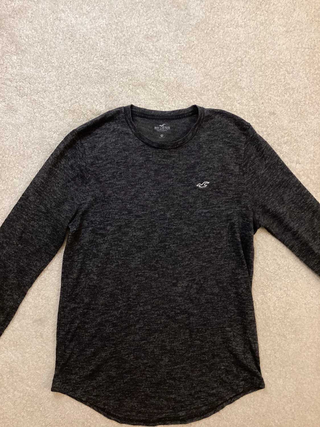 🐘 Pull Hollister Homme - Gris Foncé - Taille M