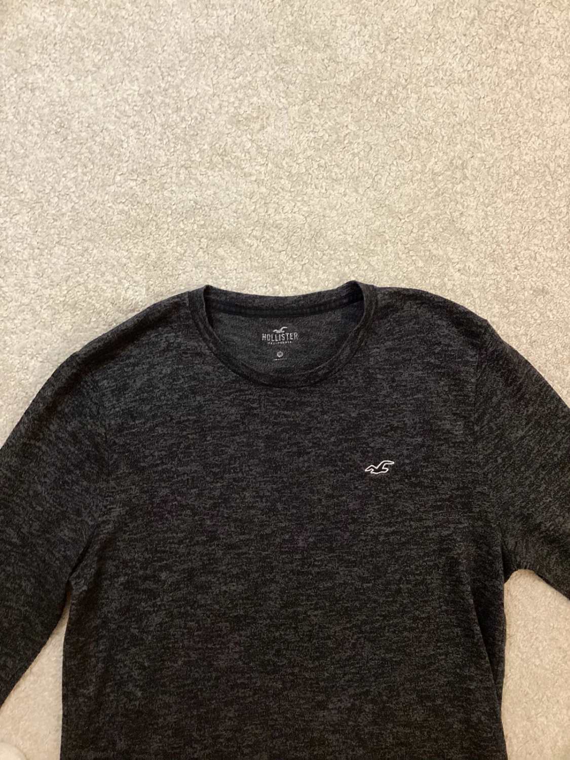 🐘 Pull Hollister Homme - Gris Foncé - Taille M