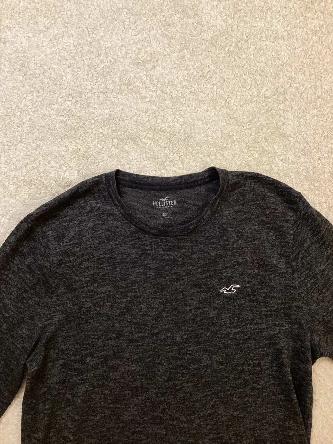 🐘 Pull Hollister Homme - Gris Foncé - Taille M