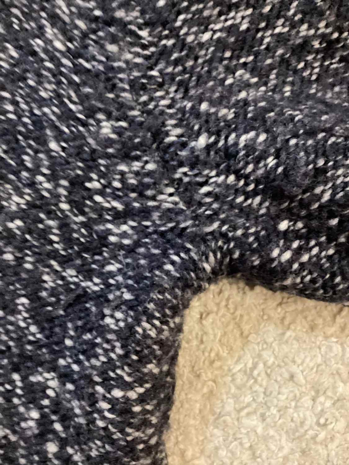 🔵🐘 Cardigan Abercrombie & Fitch Homme - Marine & Gris - Taille M
