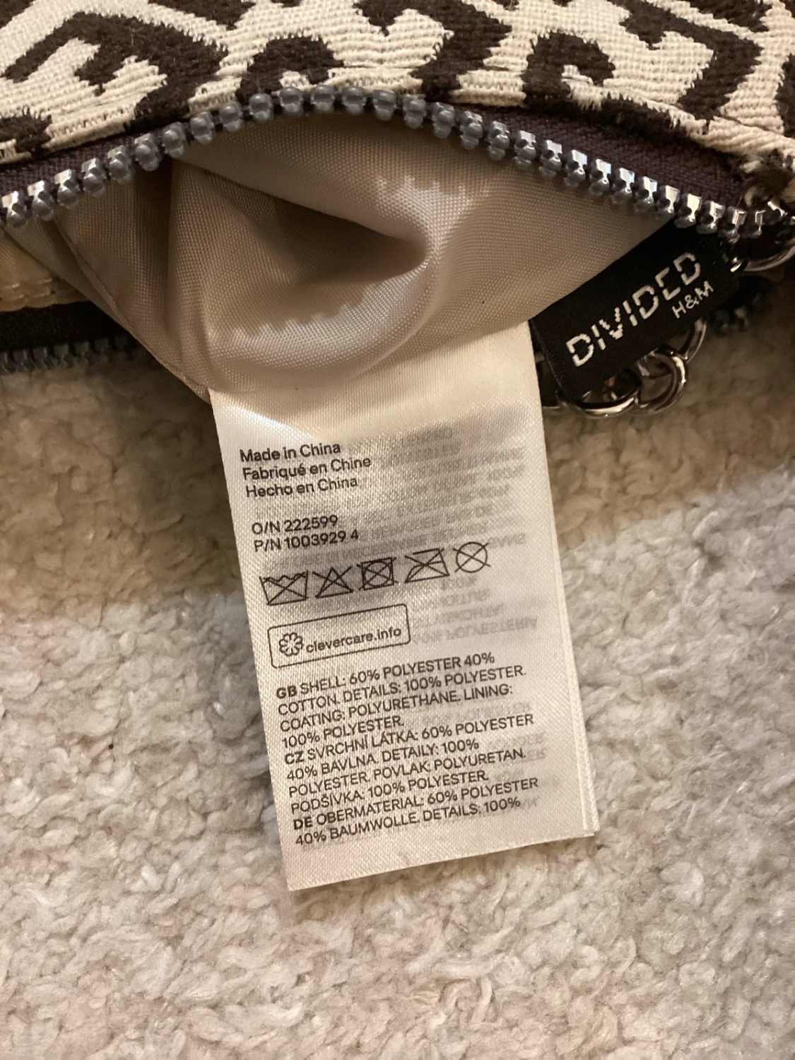 👜 Sac à Main H&M Divided - Marron/Beige - Polyester/Coton