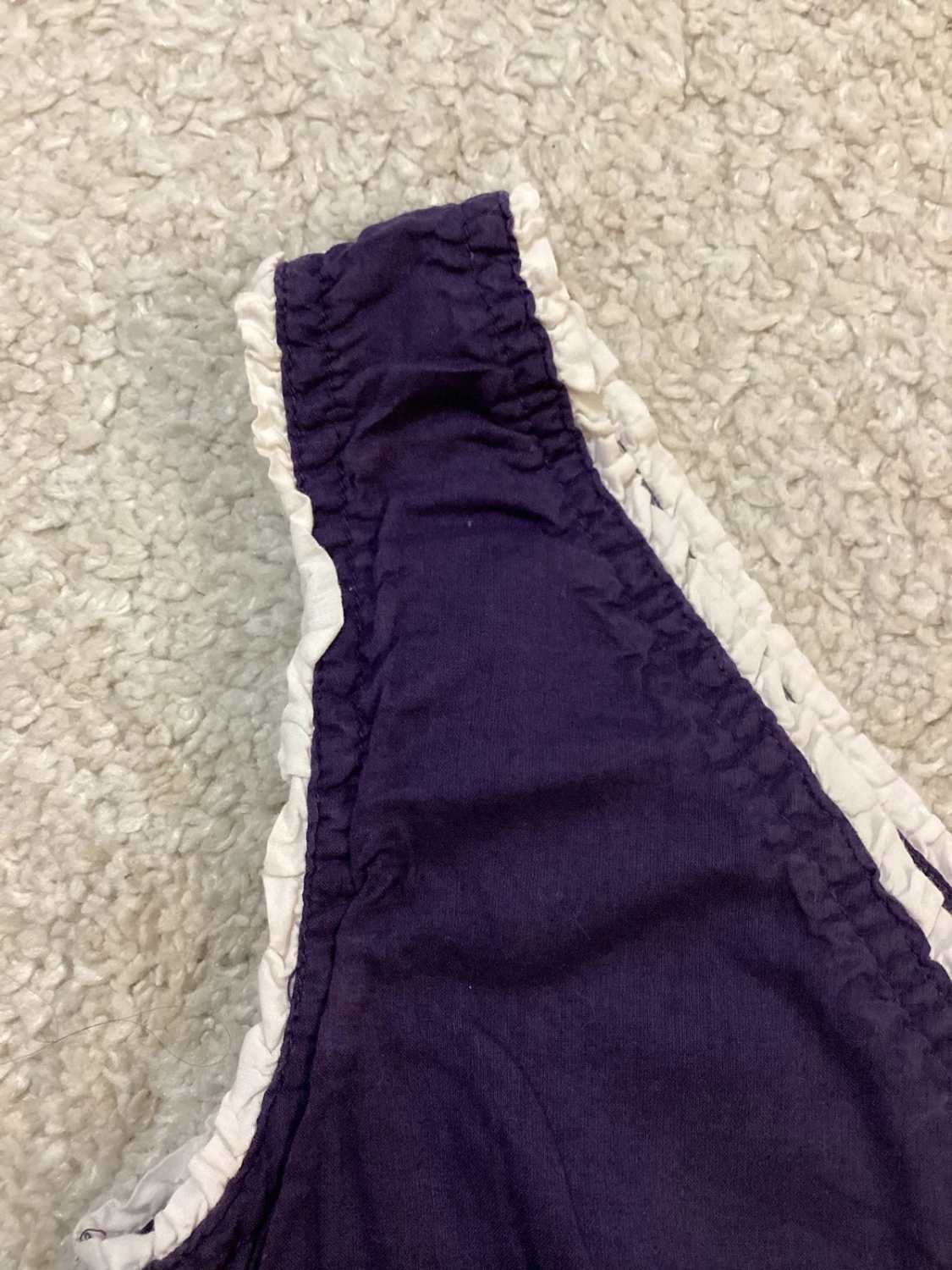 Robe Benetton Violet et Blanc - Taille 3A-4A