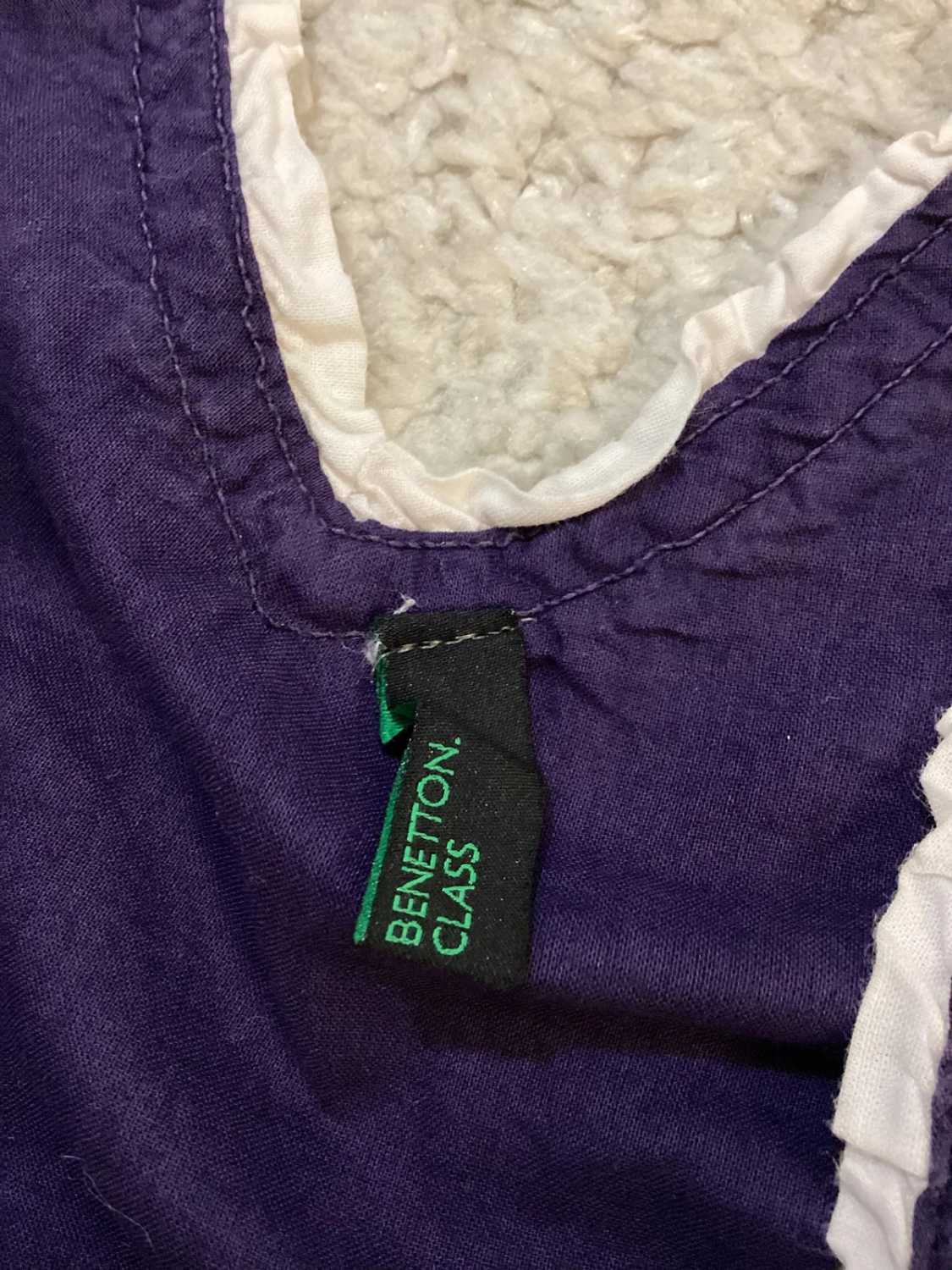 Robe Benetton Violet et Blanc - Taille 3A-4A