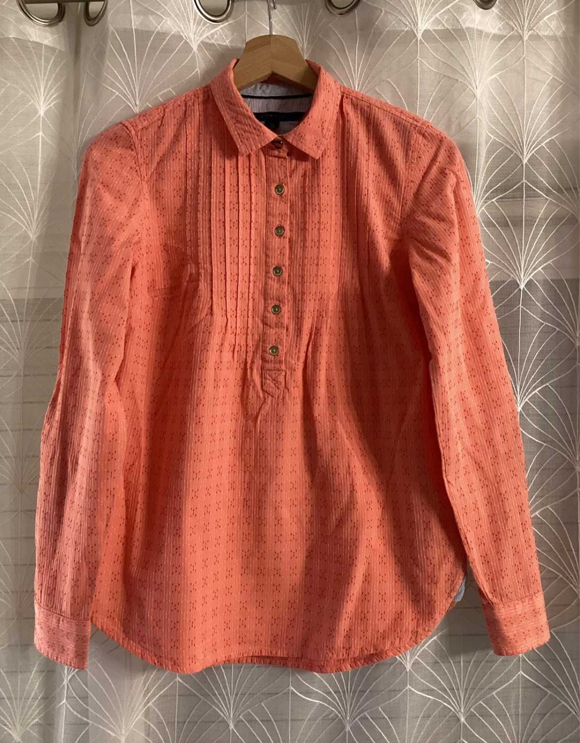 🌺 Chemise Tommy Hilfiger Femme - Corail à Motif - Taille XS/TP