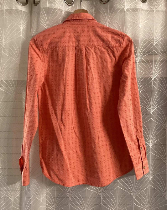 Chemise Tommy Hilfiger Corail à Motif Rouge Blanc 100% Coton – Taille XS Femme | Seconde Main