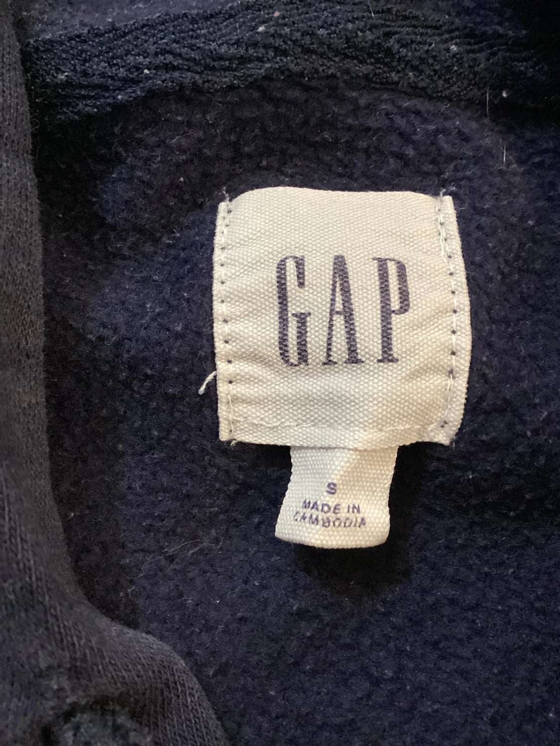🔵 Pull Gap à Capuche Homme - Marine - Taille S