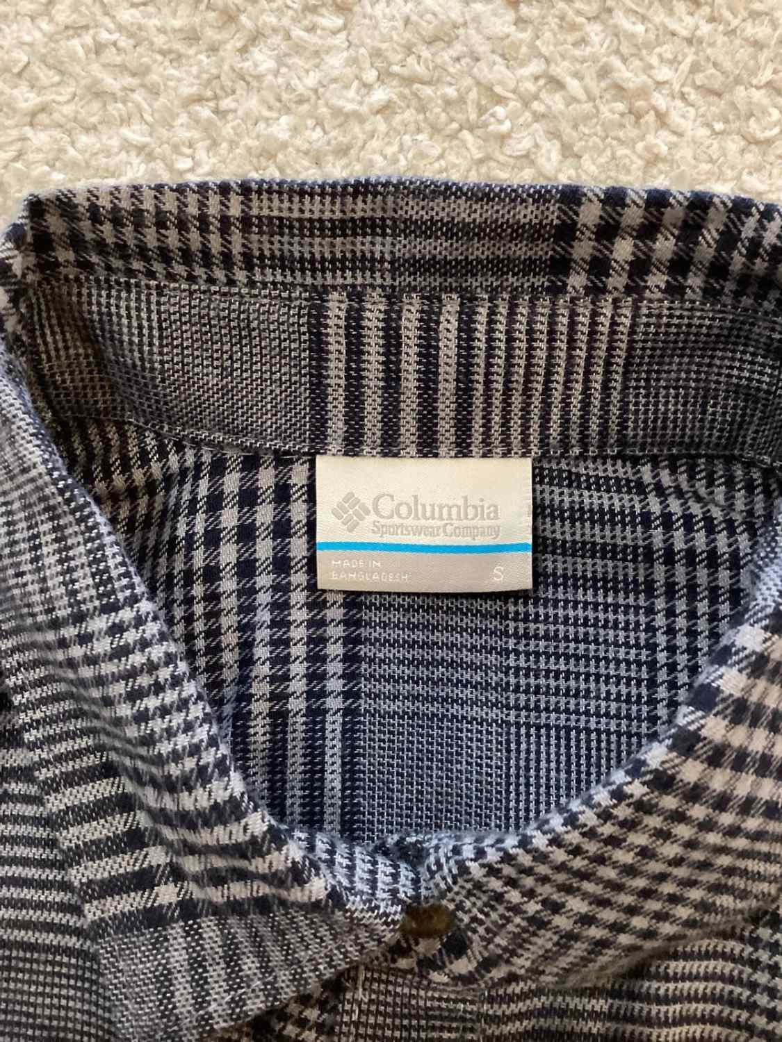 Camicia Columbia a Quadri - Grigio/Navy - Taglia S