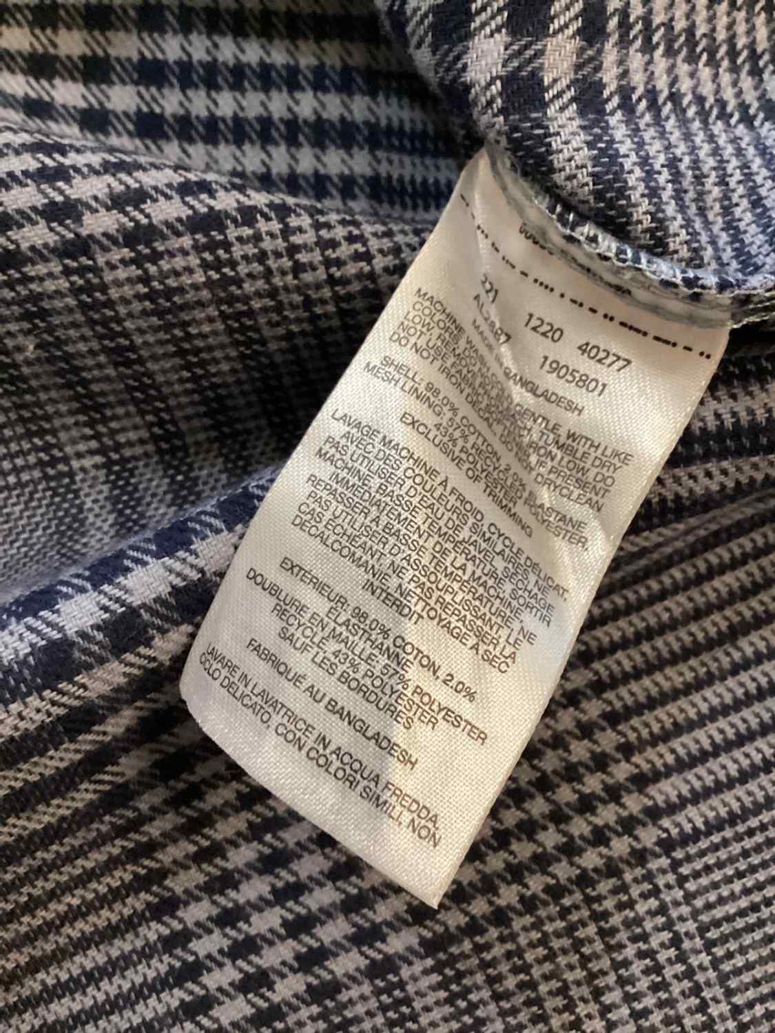 Camicia Columbia a Quadri - Grigio/Navy - Taglia S