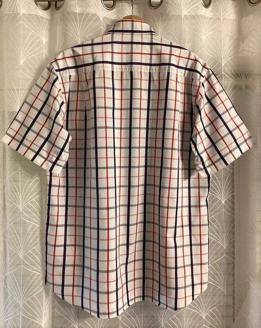 Camicia Paul&Shark Yachting - Quadri Bianco/Navy/Rosso - Taglia L