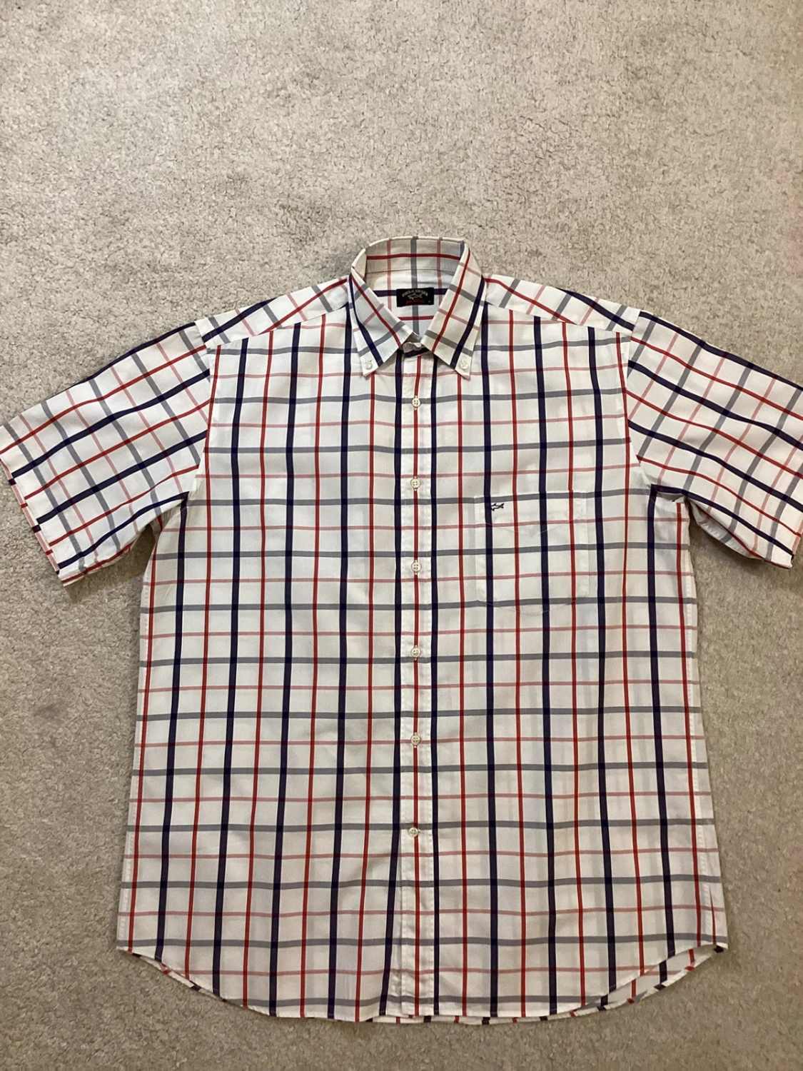 Chemise Paul&Shark Yachting - Carreaux Blanc/Marine/Rouge - Taille L