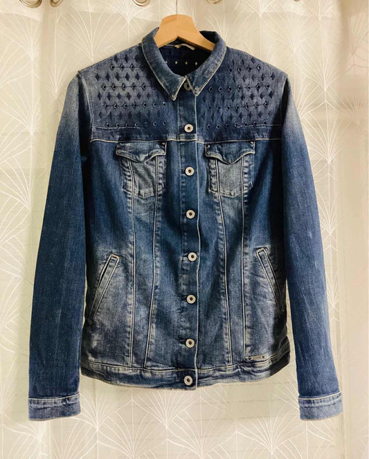 👖 Veste en Jeans Guess Femme - Bleu - Taille L