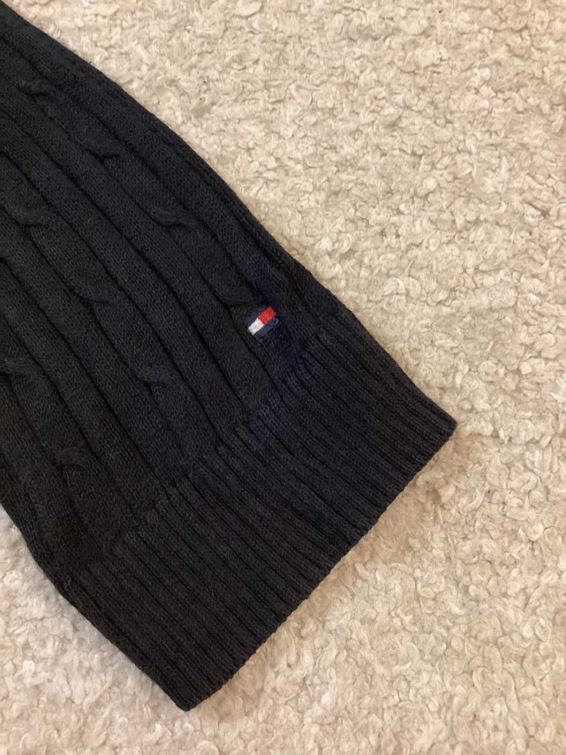 🖤 Sweat Câblé Tommy Hilfiger - Noir - Col V - Taille L/G
