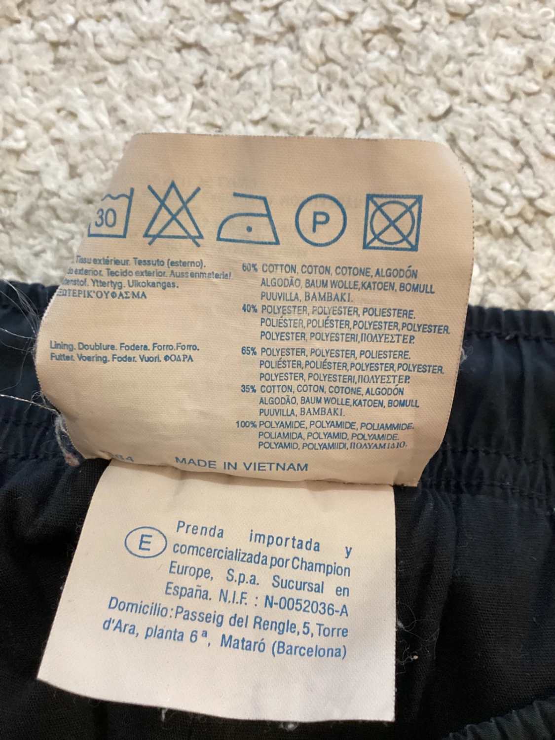 Pantalon de Sport Champion Noir - Taille L