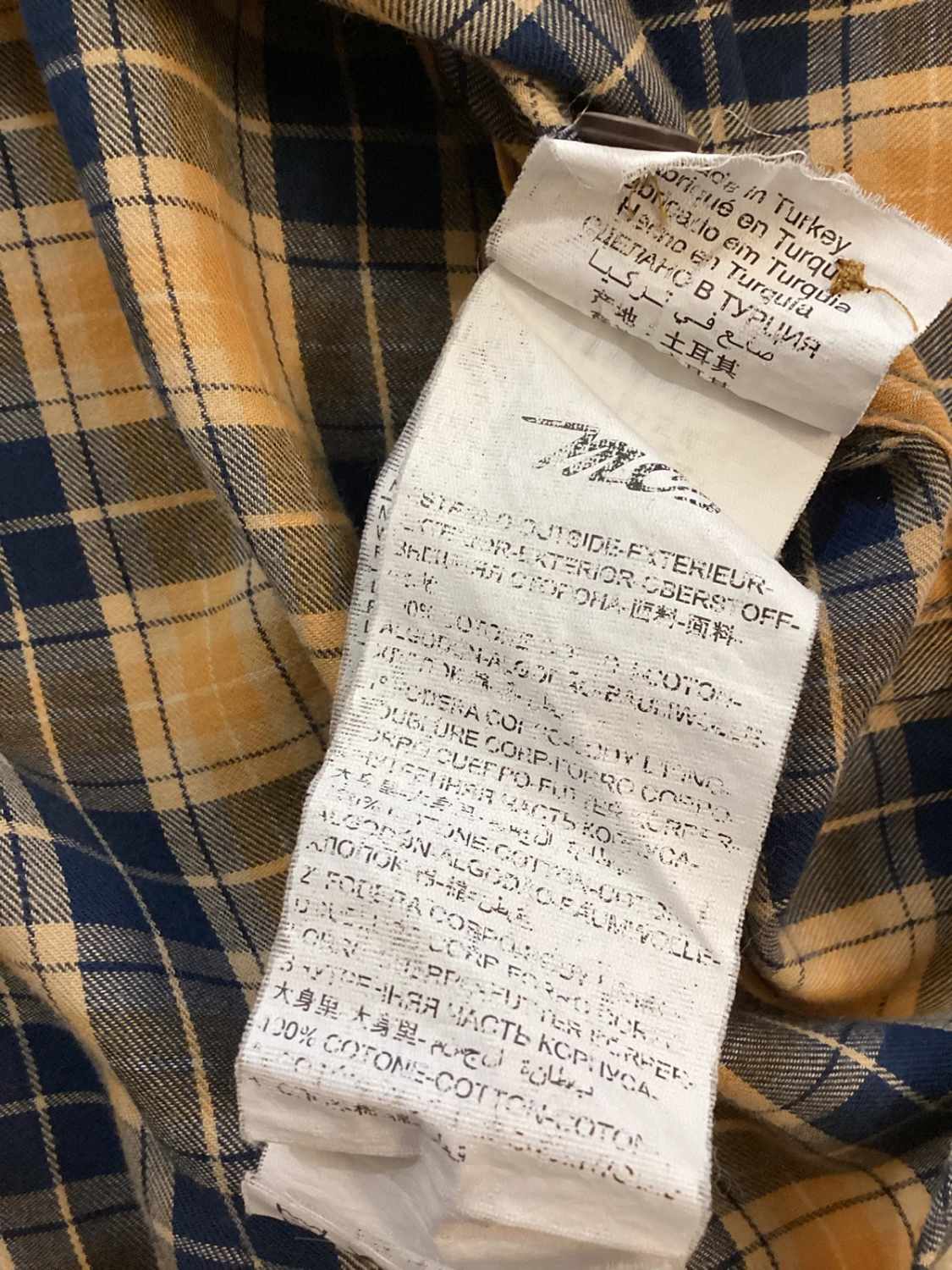 Camisa MCS aos Quadrados - Azul Mostarda