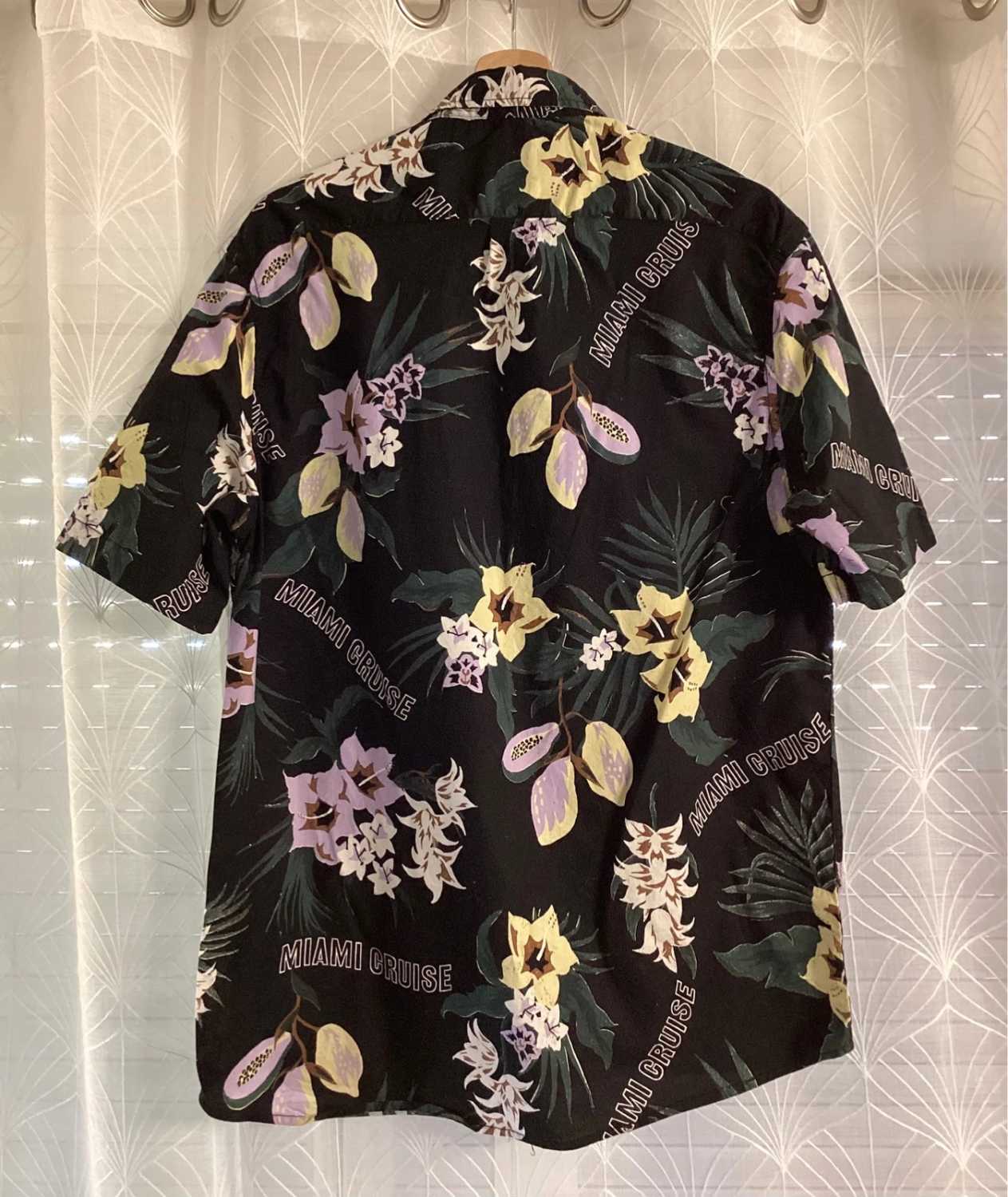 🌈 Camicia H&M L.O.G.G. a Motivo Floreale - Nero - Taglia M