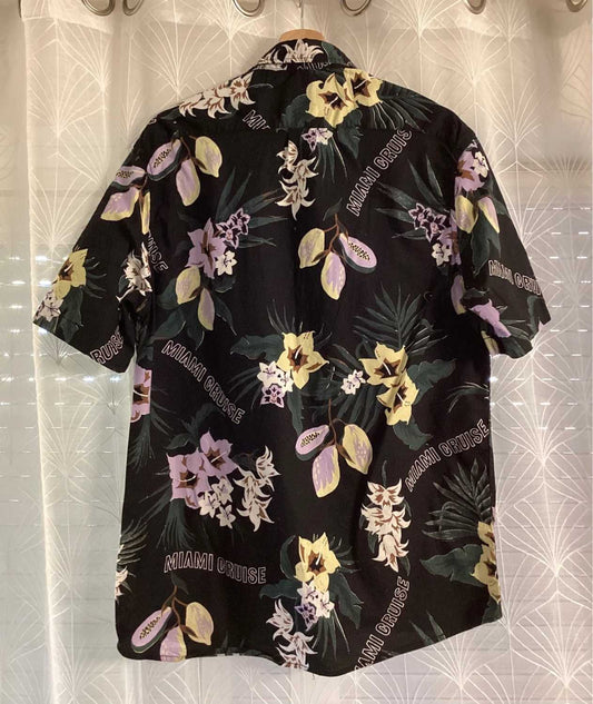 🌈 Camisa H&M L.O.G.G. con Motivo Floral - Negro - Talla M