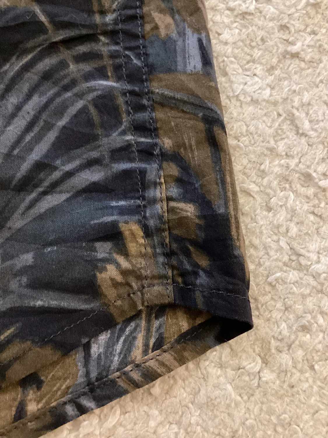 🔵🟢 Chemise H&M à Motif Kaki/Gris - Taille M