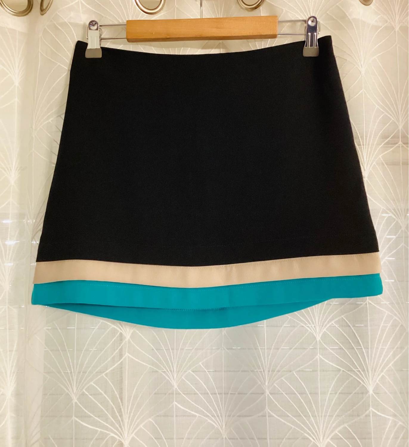 Jupe Nuna Lie Noir, Vert & Beige - Taille XS