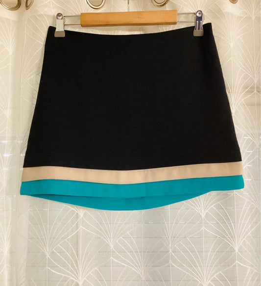 Jupe Nuna Lie Noir, Vert & Beige - Taille XS