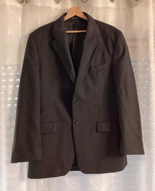 🔵🐘 Blazer Chaps by Ralph Lauren à Rayures - Gris & Bleu - Taille 42R (M)