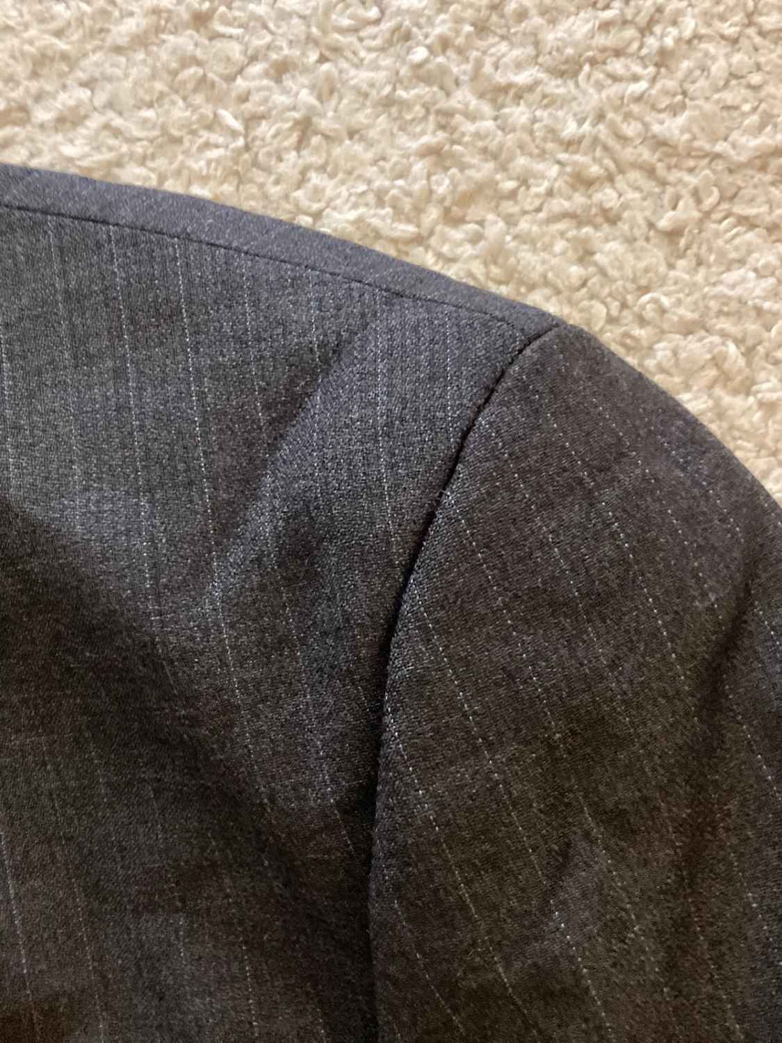 🔵🐘 Blazer Chaps by Ralph Lauren à Rayures - Gris & Bleu - Taille 42R (M)