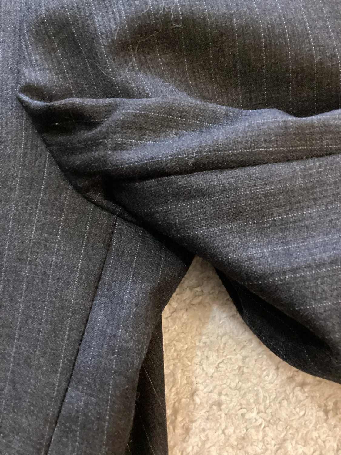 🔵🐘 Blazer Chaps by Ralph Lauren à Rayures - Gris & Bleu - Taille 42R (M)