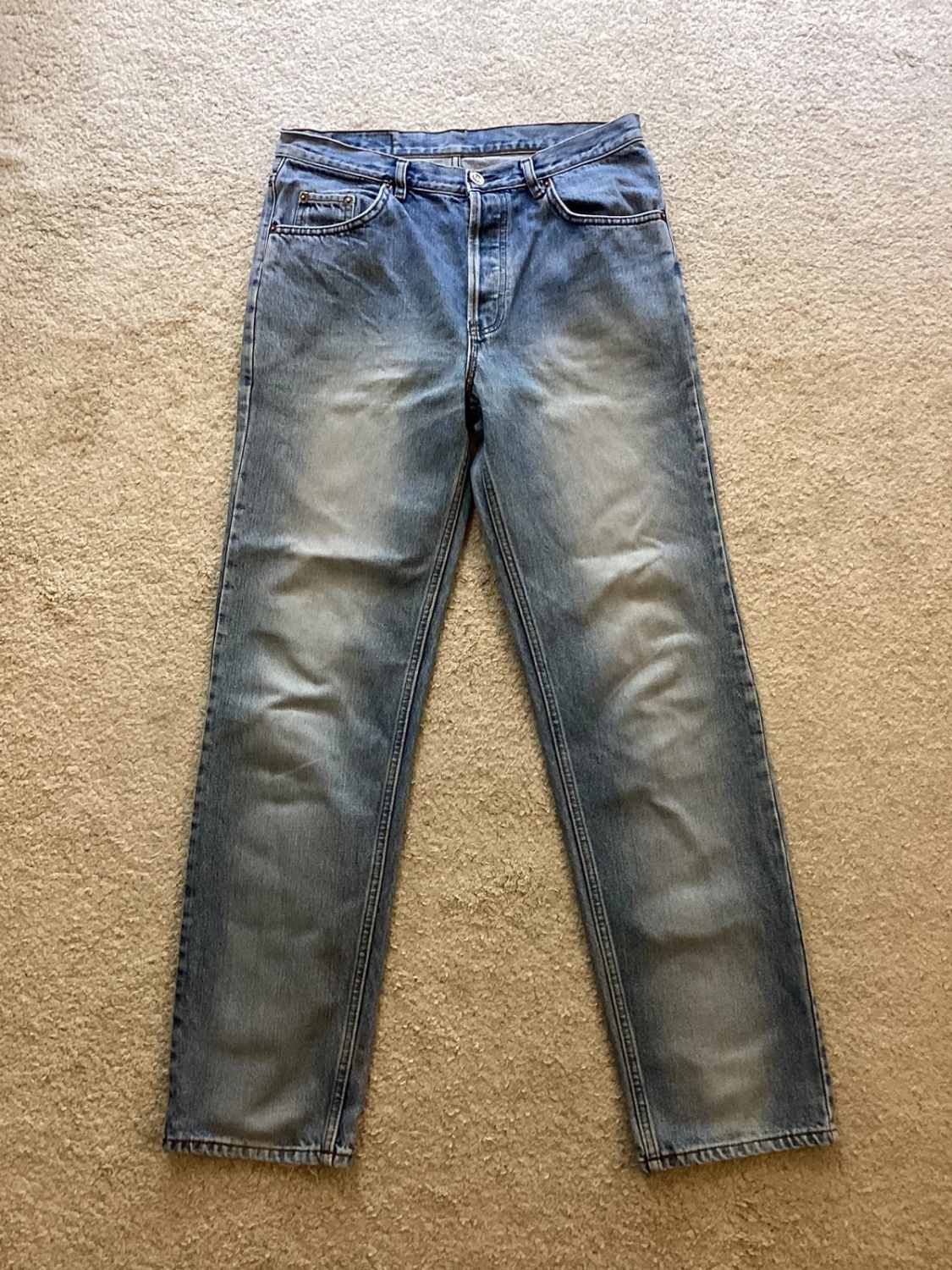 🔵 Jeans Levi's 501 Original - Bleu Clair Délavé - Taille W30