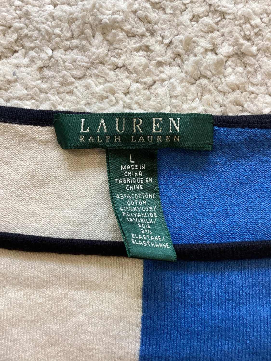 Pull Lauren Ralph Lauren Femme- Noir, Bleu & Crème - Taille L