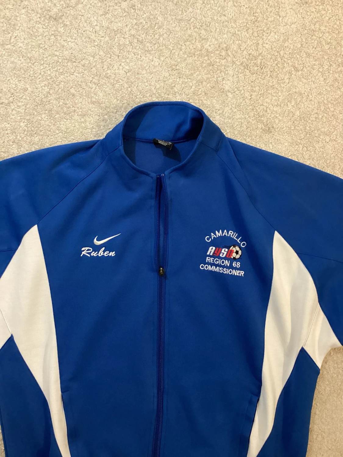 Veste de Sport Nike - Bleu & Blanc - Taille L/G