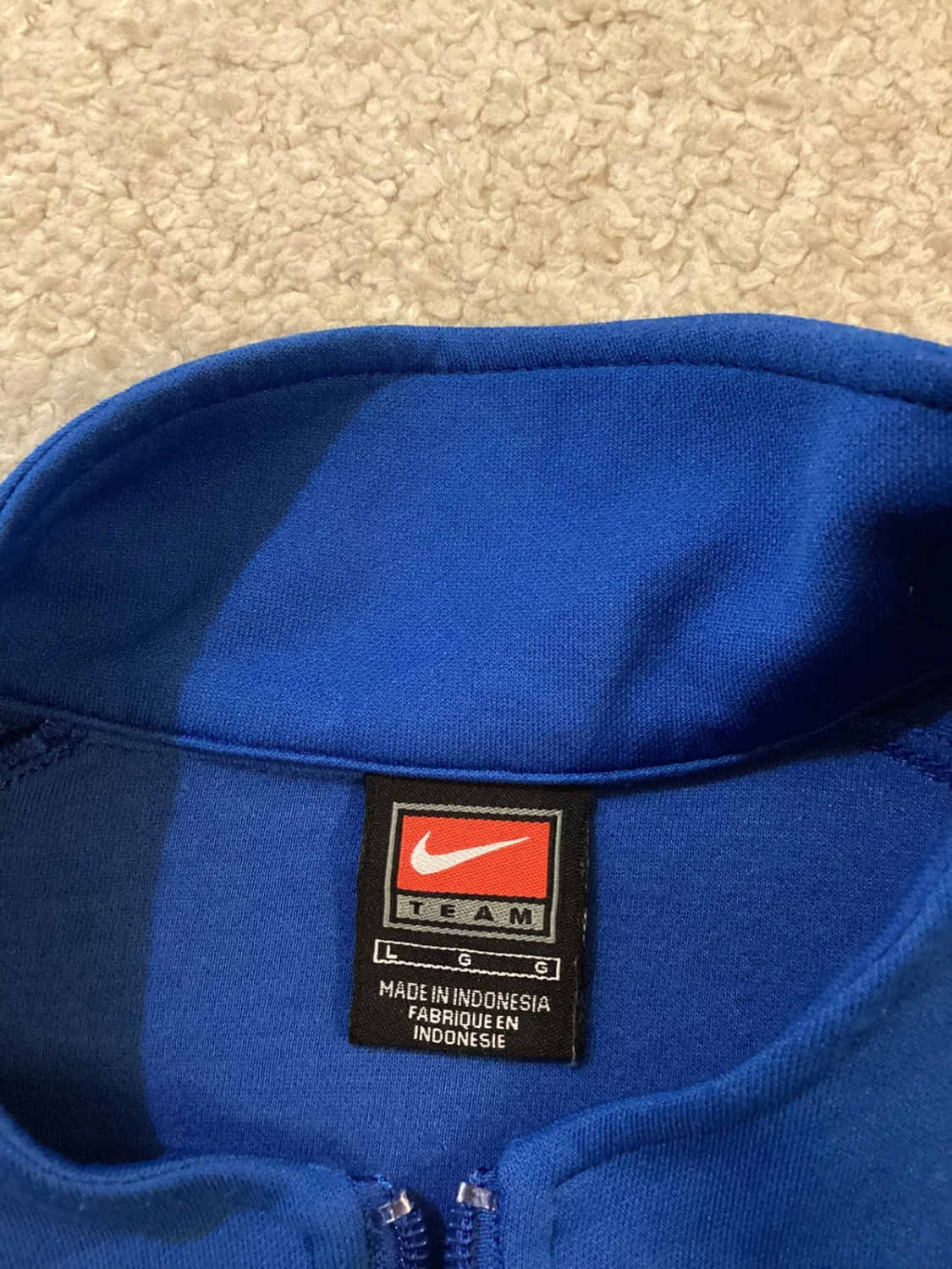 Veste de Sport Nike - Bleu & Blanc - Taille L/G