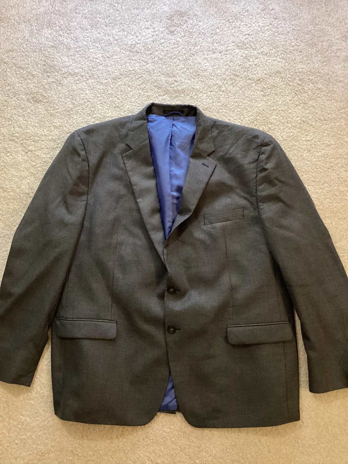 Blazer Chaps à Carreaux - Gris/Kaki/Marine - Taille 50R (XL)