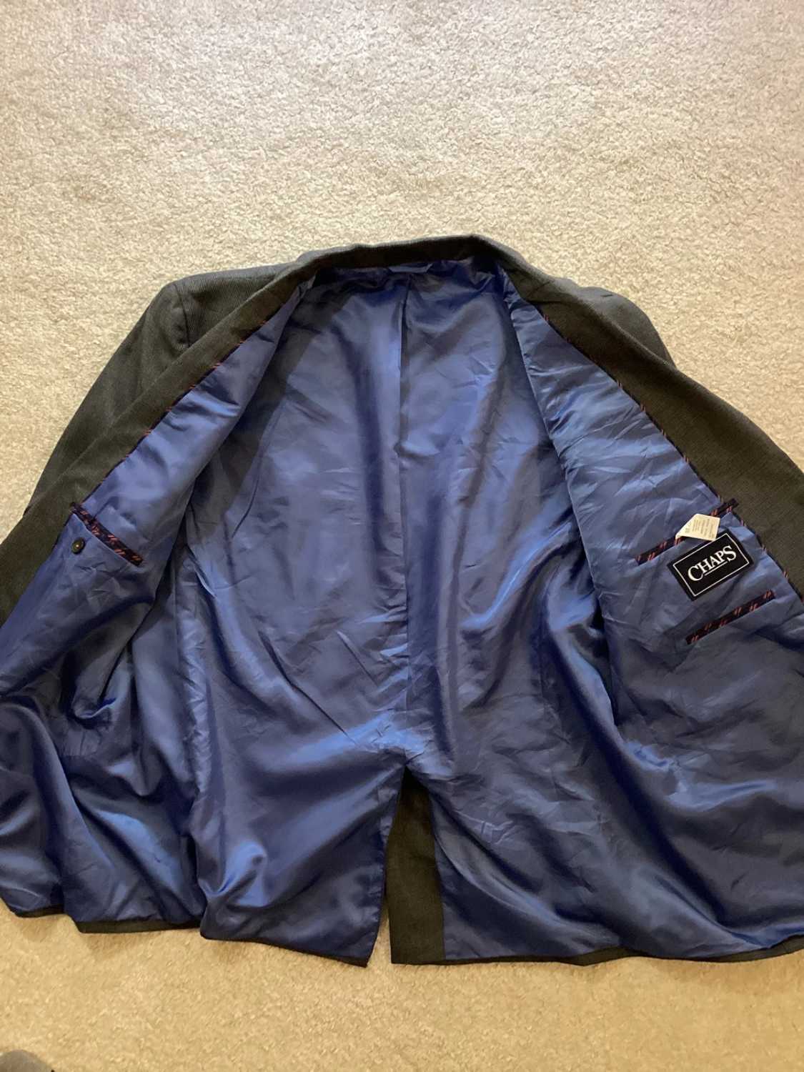 Blazer Chaps à Carreaux - Gris/Kaki/Marine - Taille 50R (XL)