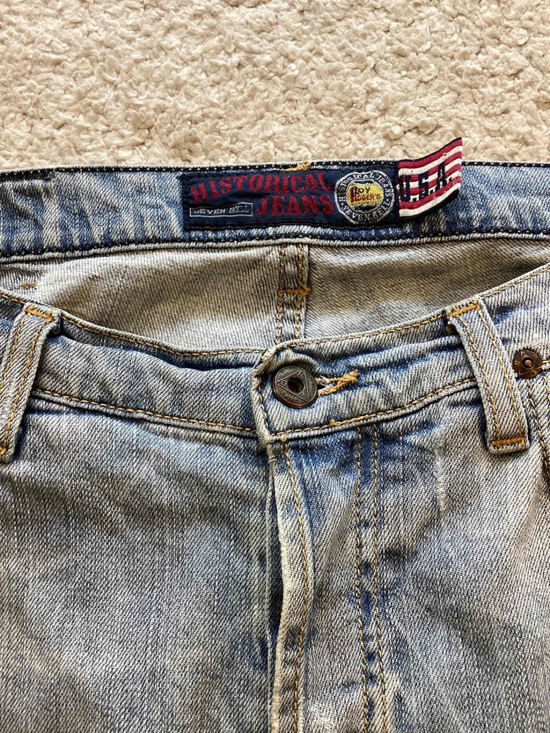 🔵 Jeans Roy Rogers "Seven Bell" - Bleu Clair - Taille W33