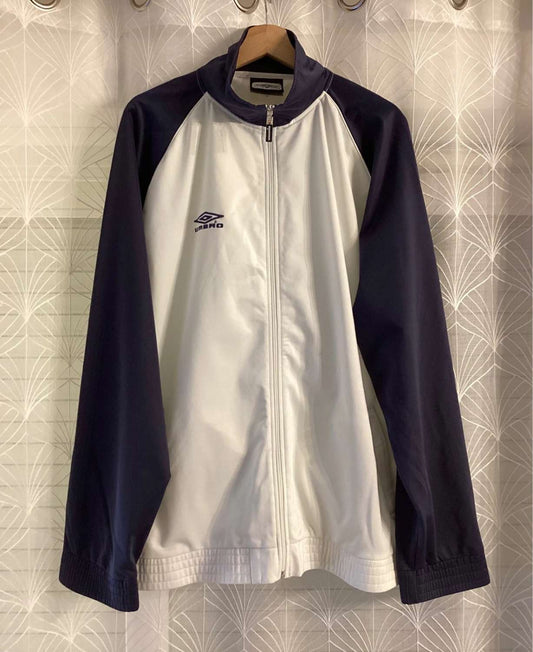 Veste de Survêtement Umbro - Blanc & Marine - Taille XXL