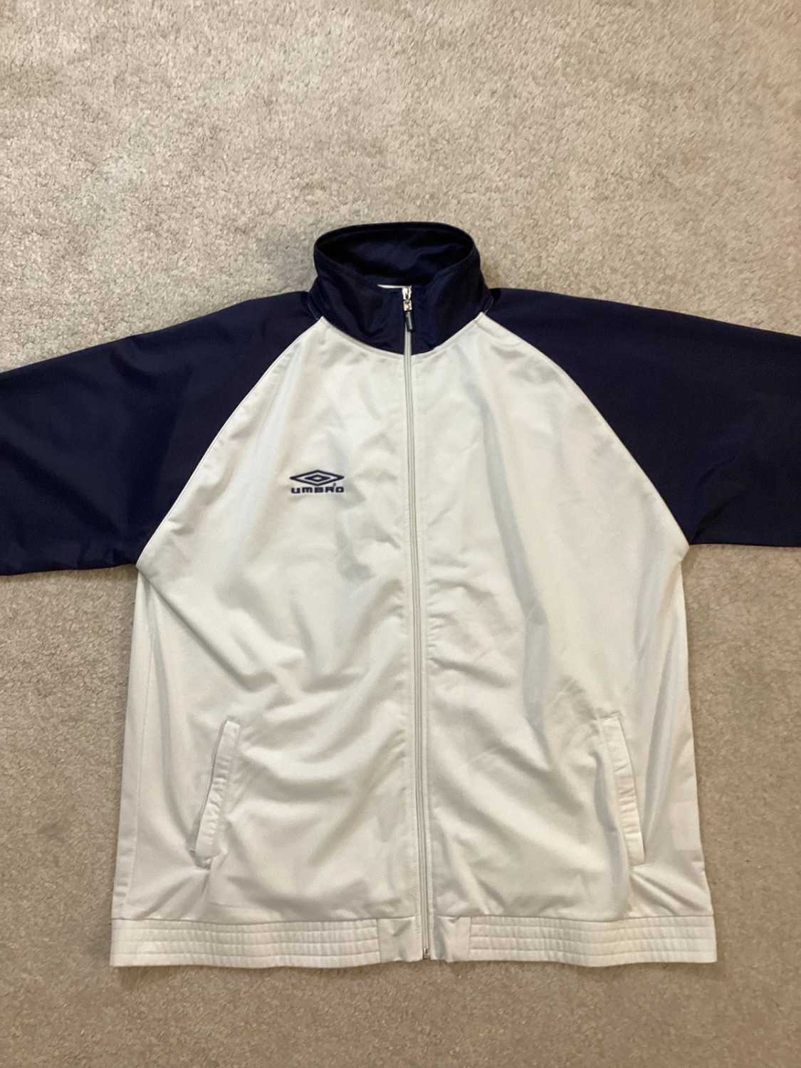 Veste de Survêtement Umbro - Blanc & Marine - Taille XXL