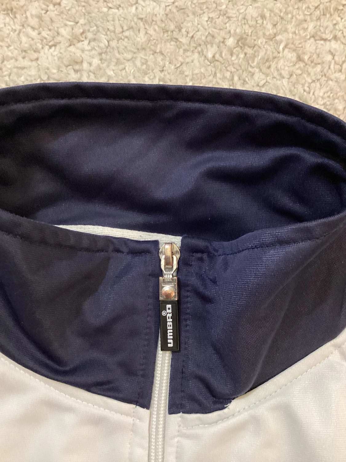 Veste de Survêtement Umbro - Blanc & Marine - Taille XXL