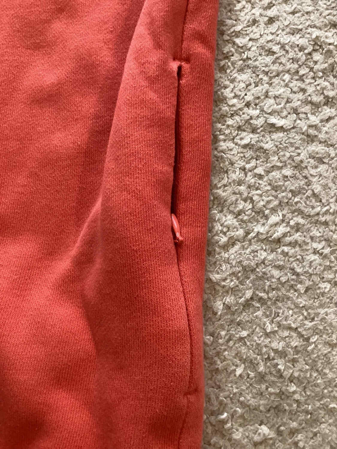 🍑 Pull à Capuche Adidas - Corail avec Poches - Taille XS
