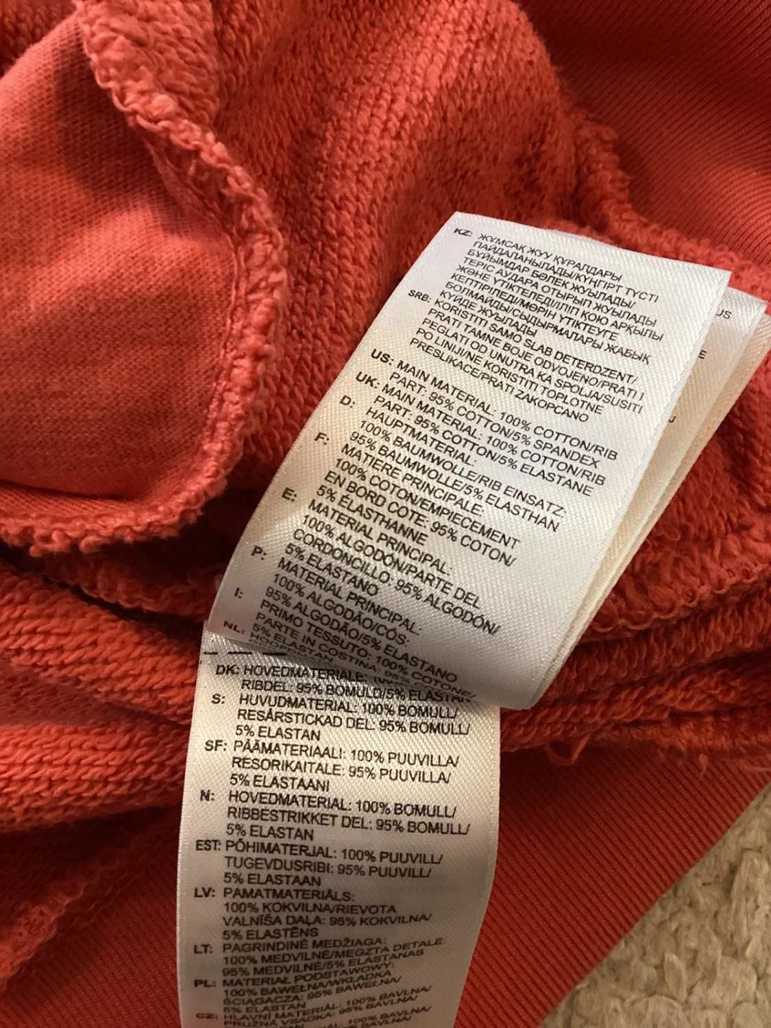 🍑 Pull à Capuche Adidas - Corail avec Poches - Taille XS