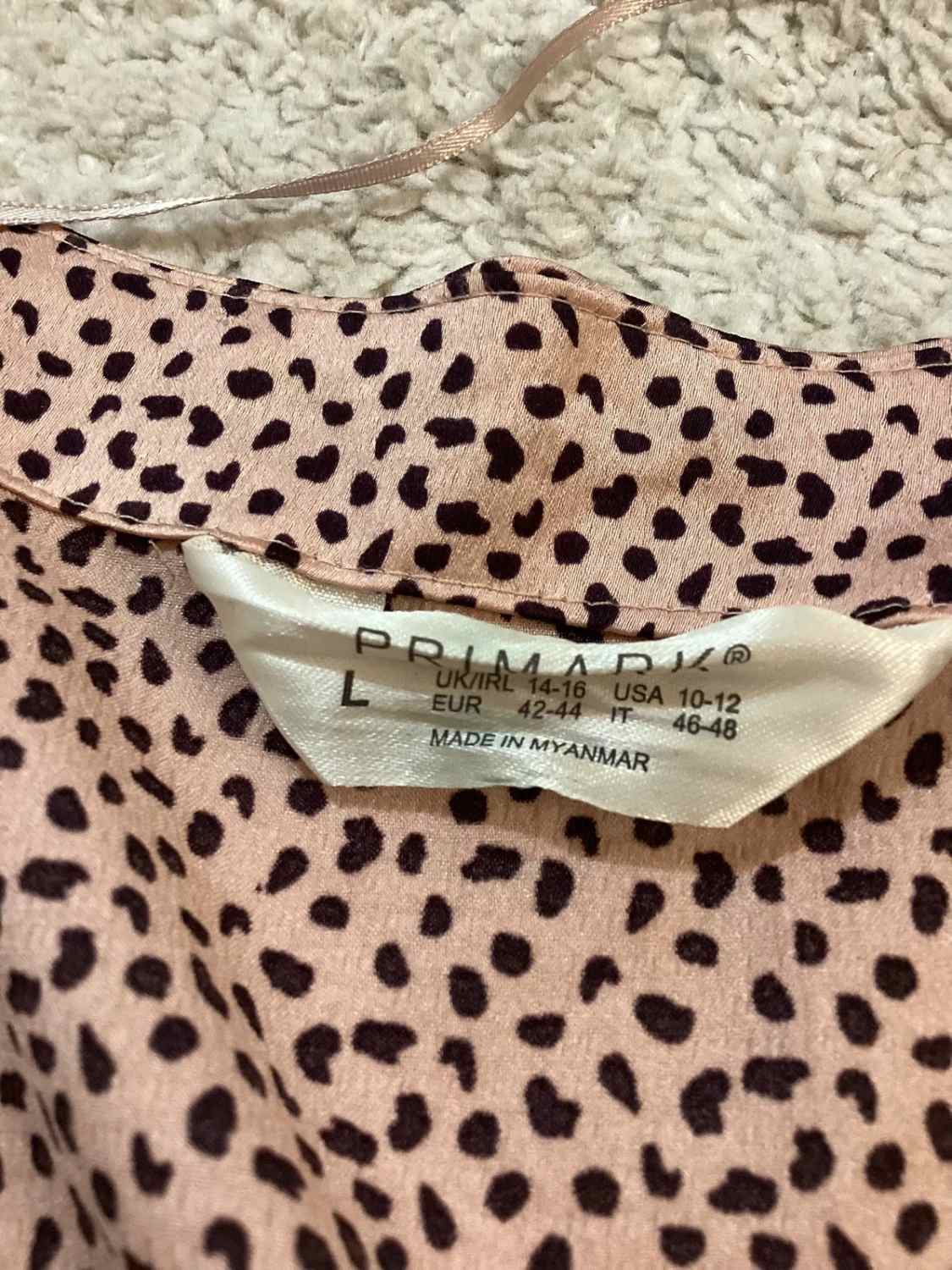 Peignoir Primark Rose & Noir - Taille L