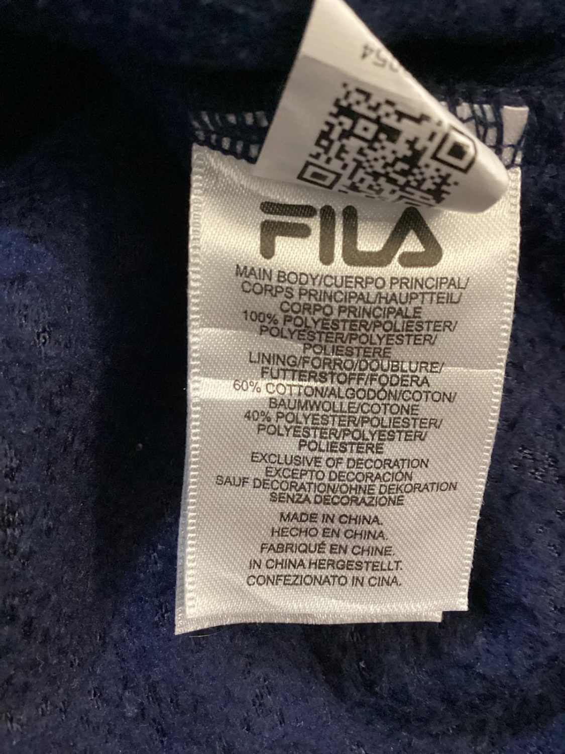 Pull à Capuche Fila - Marine - Taille M