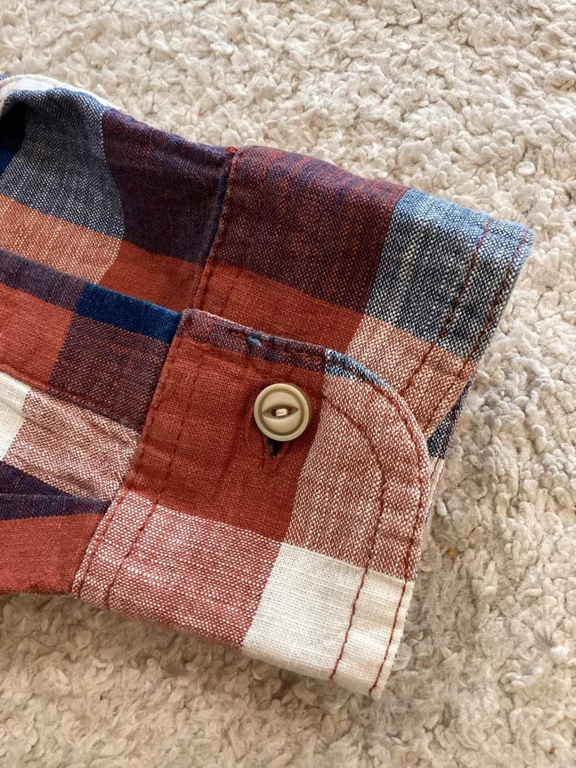 🌈 Chemise Wrangler Indigo - Carreaux Multicolores - Taille M
