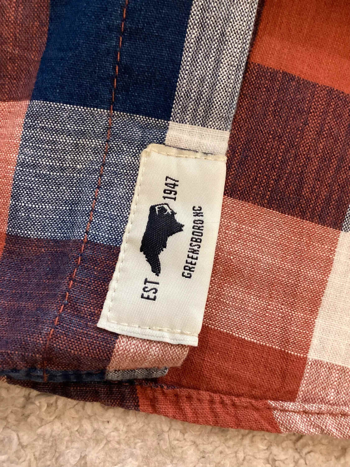 🌈 Chemise Wrangler Indigo - Carreaux Multicolores - Taille M