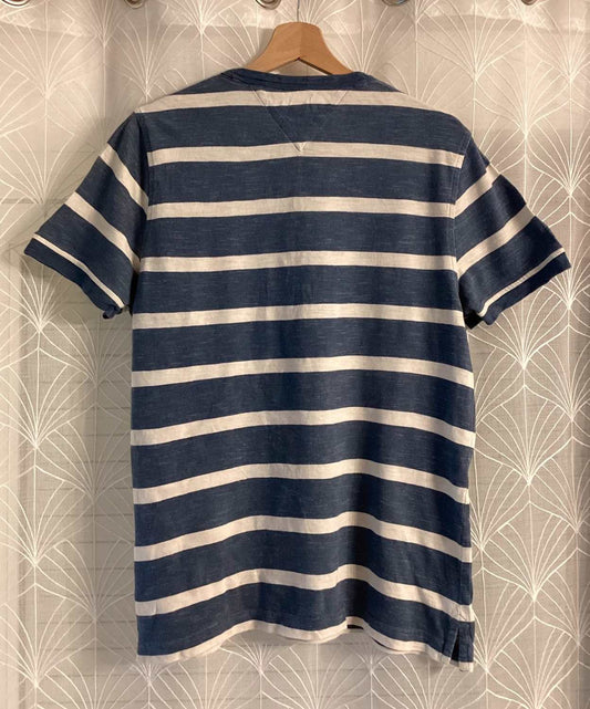 T-shirt Tommy Hilfiger Rayé - Bleu & Blanc - Taille S/P